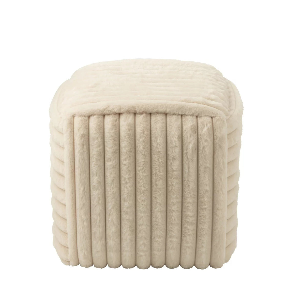 Pouf Scanalato Mdf Beige J-Line