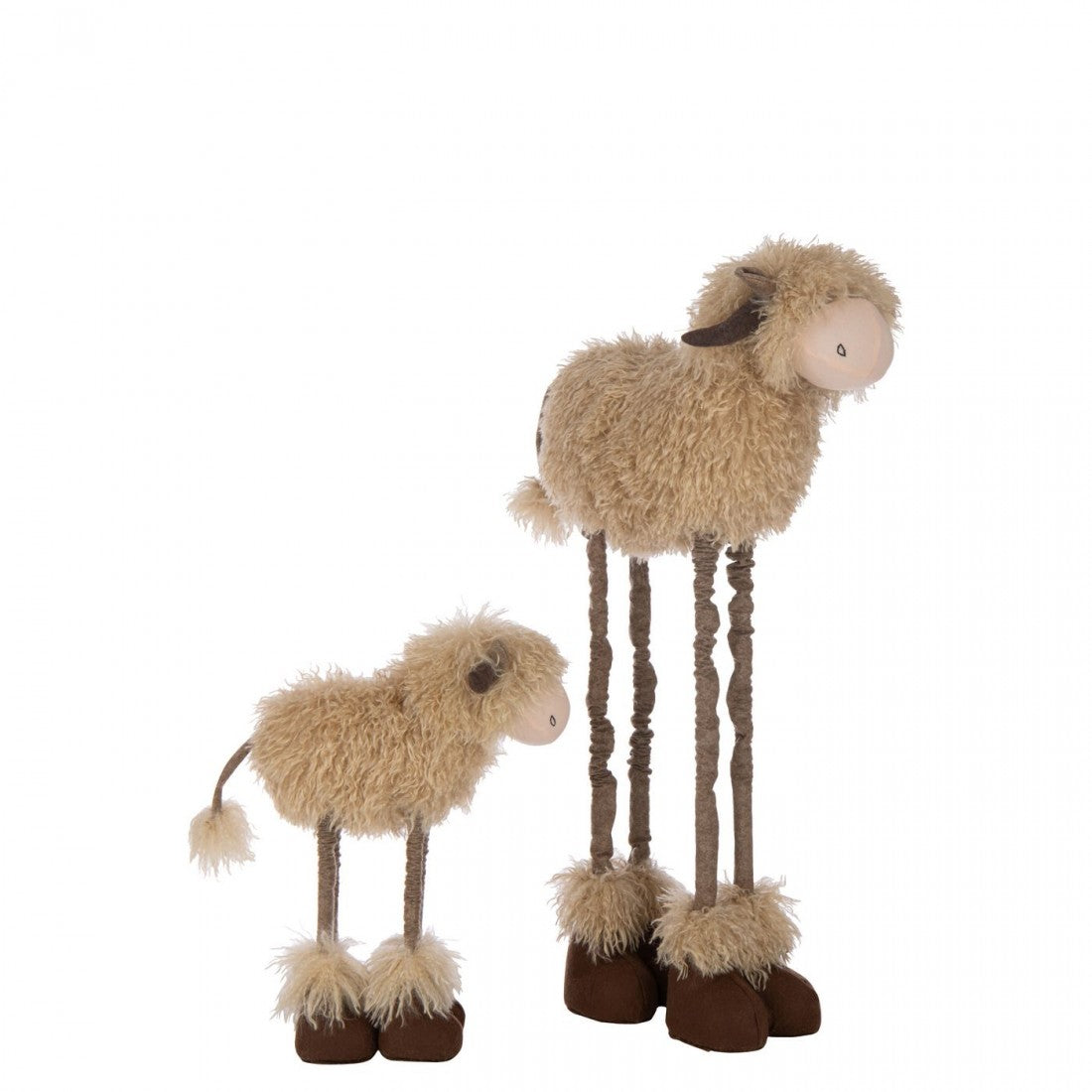 Mucca Telescopica in Poliestere Marrone Scuro/Beige Large J-Line