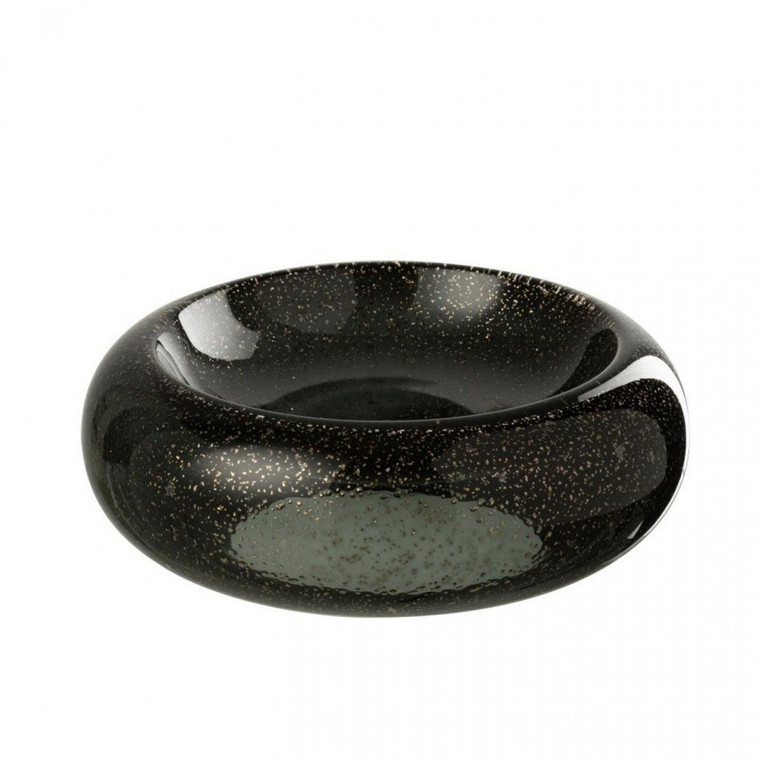 Vassoio decorativo Carol Vetro Nero Large
