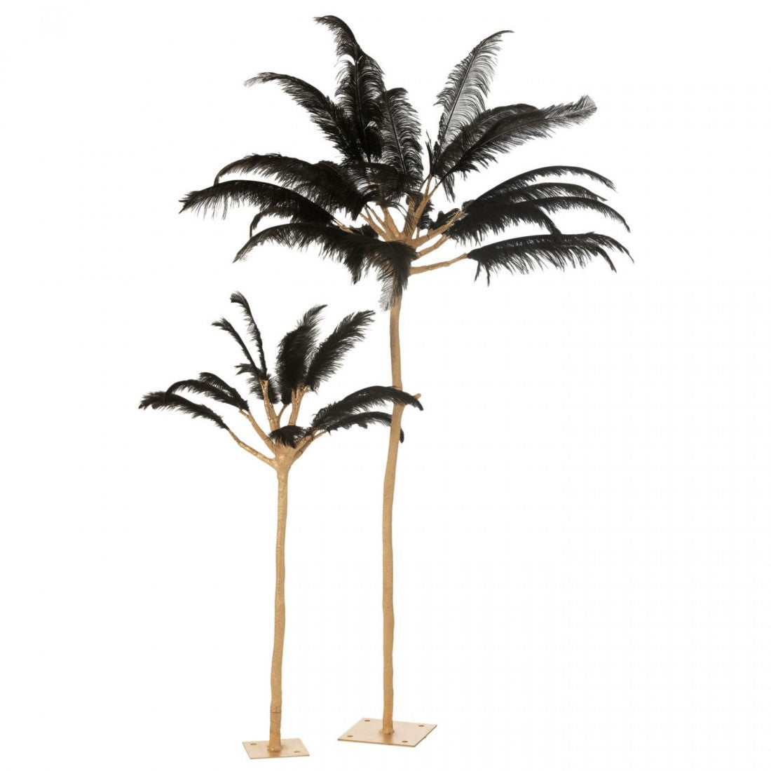 Lampada a Pianto Metallo Oro/Nero Large J-Line