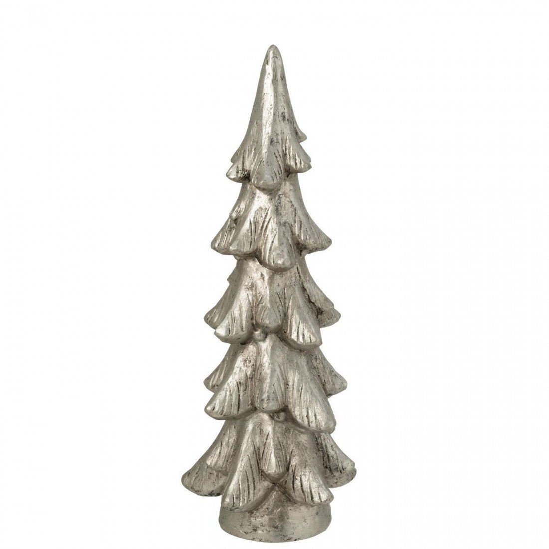 Albero di Natale su Piedistallo in Magnesio Color Argento Set da 2 J-Line
