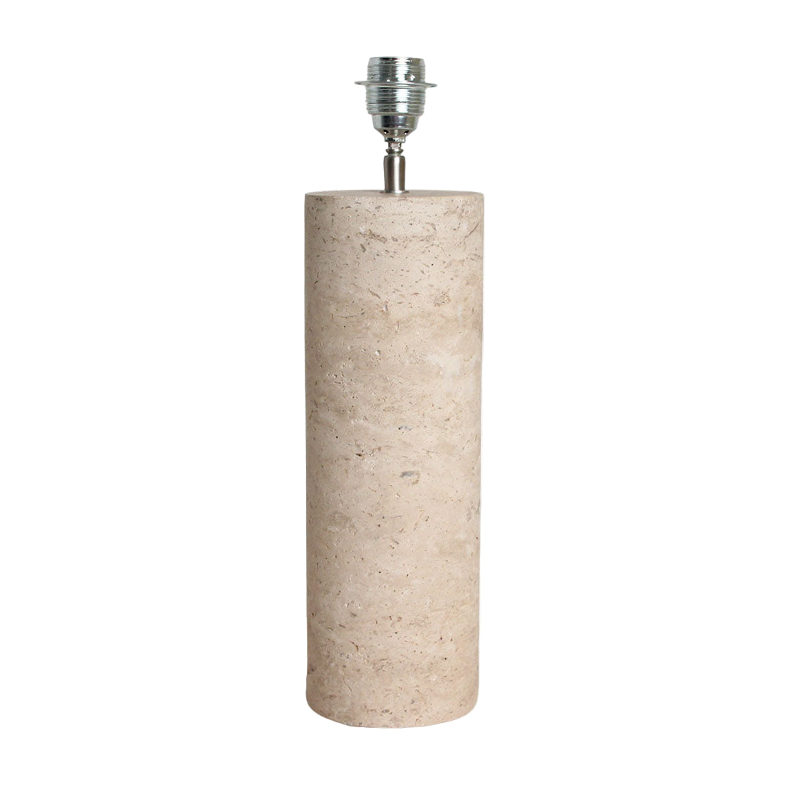 Base lampada in travertino rotonda Raw Materials