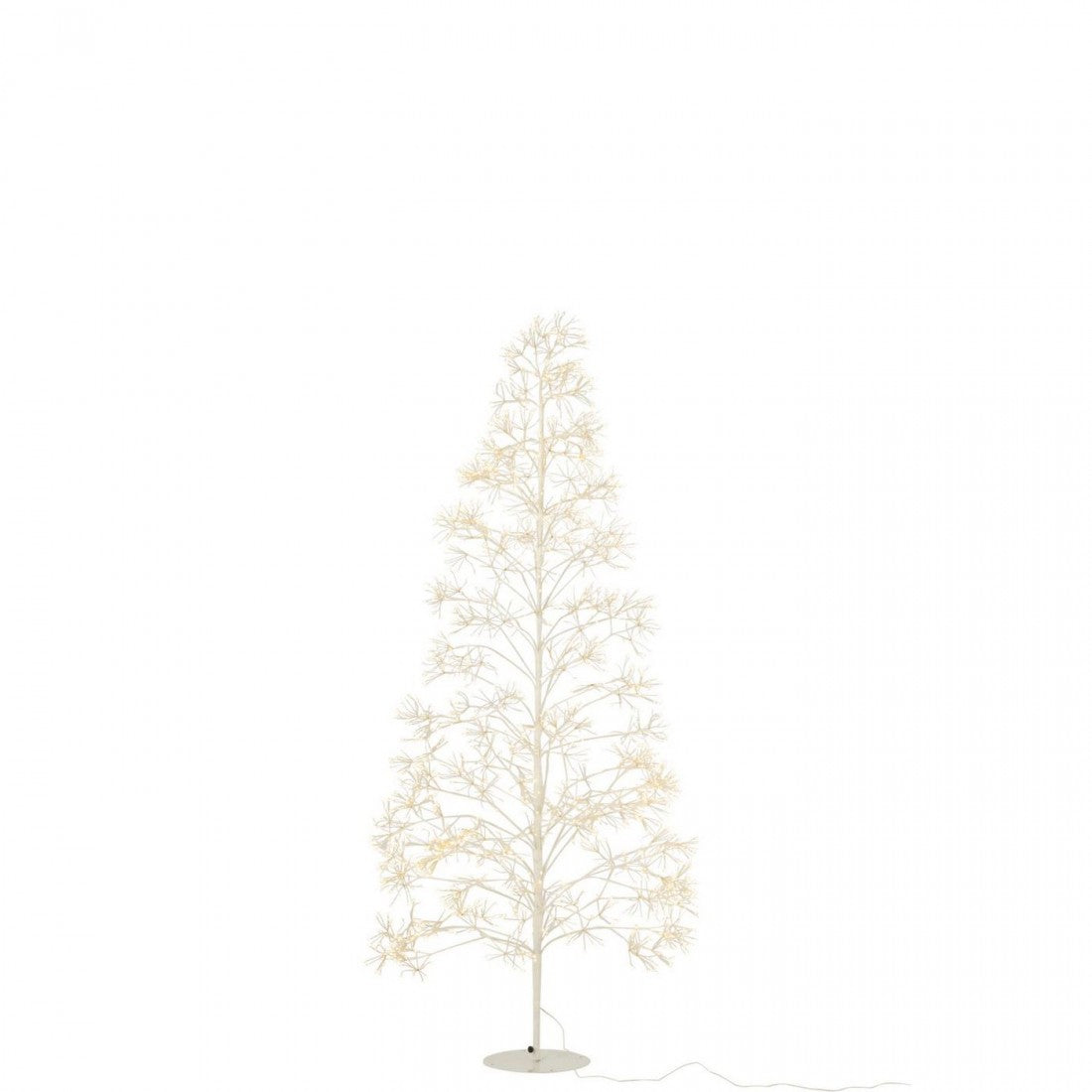 Albero di Natale 2700 LED Metallo Bianco Medio H210cm J-Line