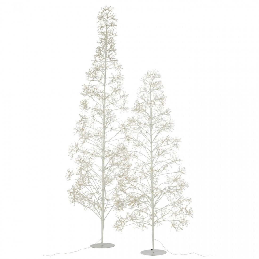 Albero di Natale 2700 LED Metallo Bianco Medio H210cm J-Line