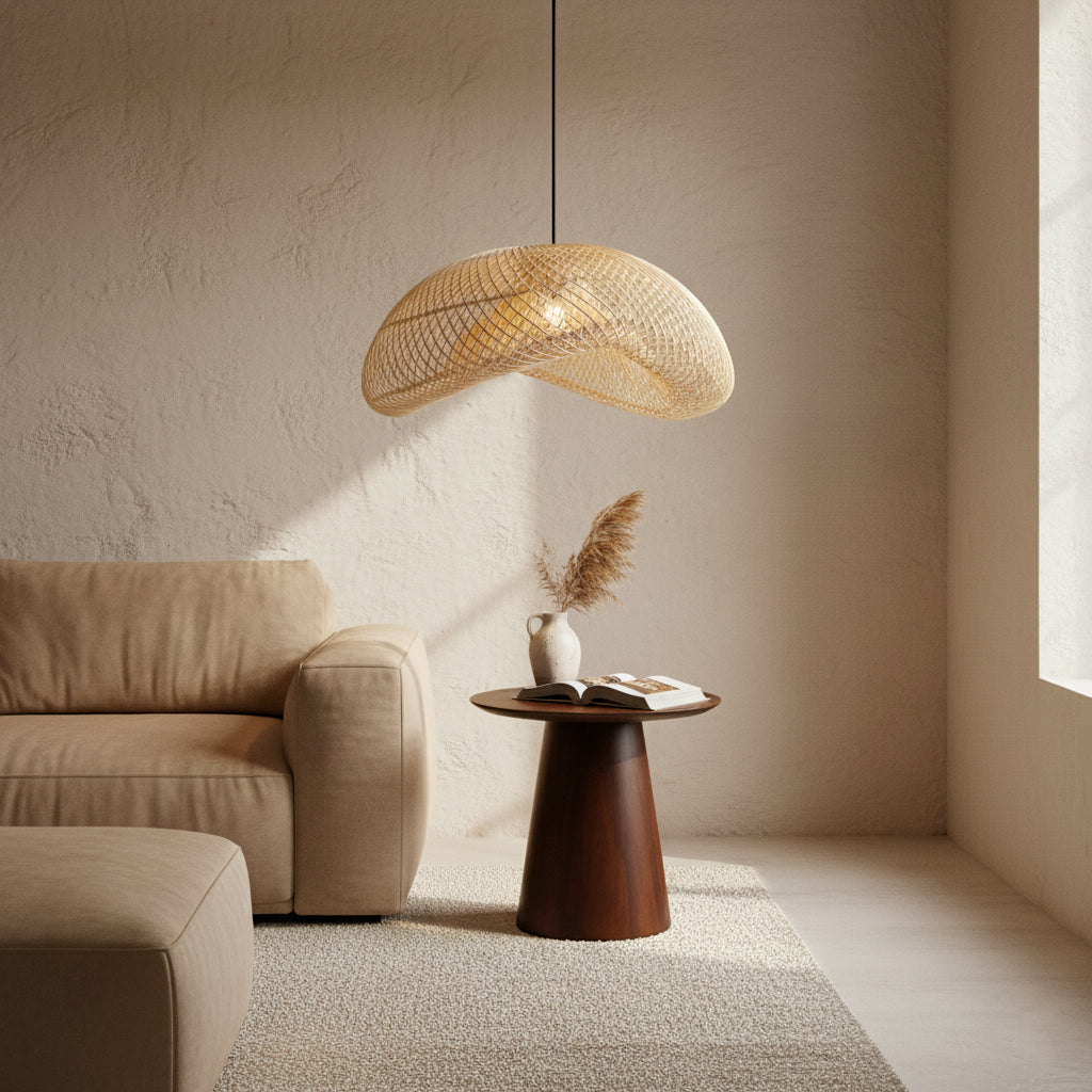 Lampada a sospensione Maze Organic Naturale XL Raw Materials