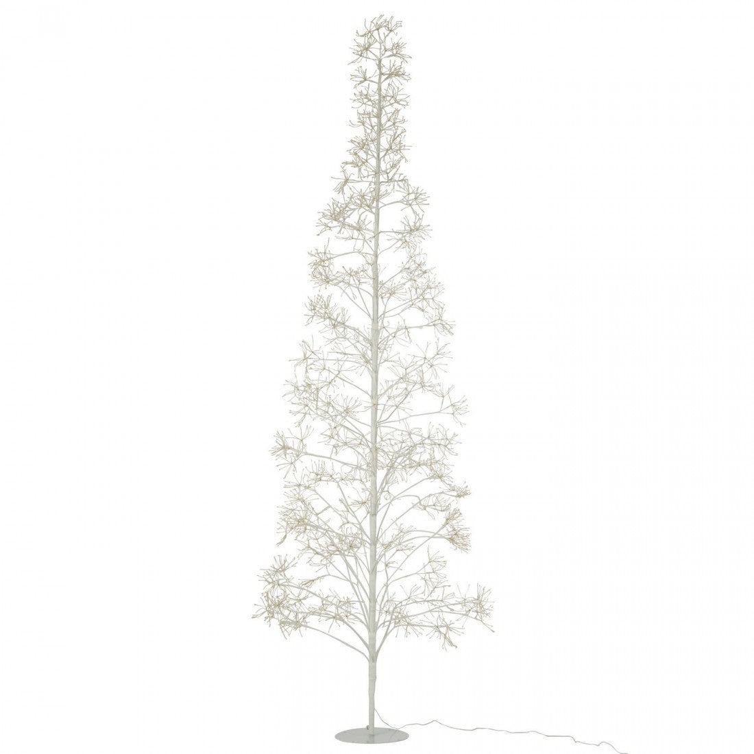 Albero di Natale 3000 LED Metallo Bianco Large H240cm J-Line