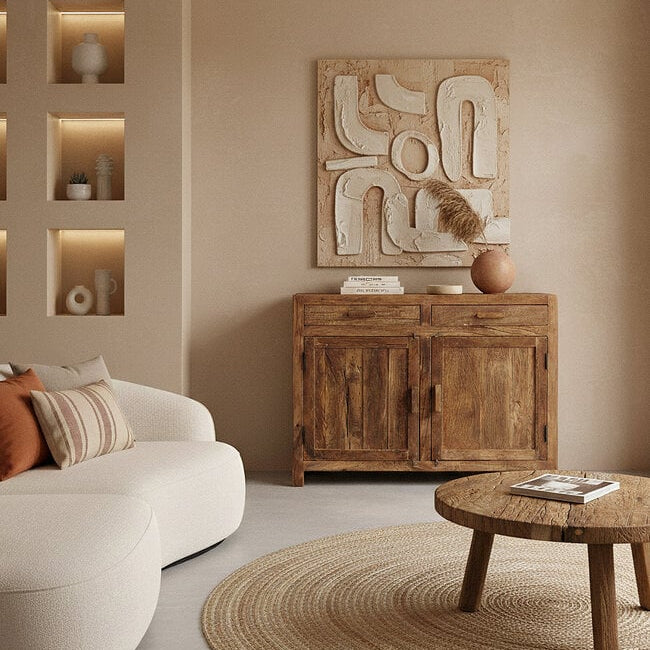 Credenza Farmwood con 2 ante Raw Materials