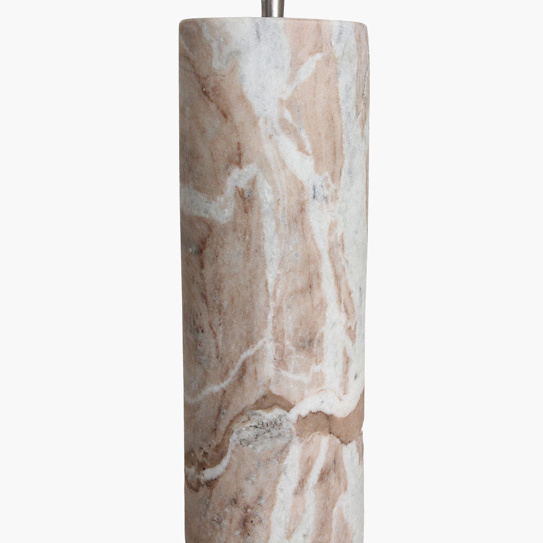 Base lampada Fantasy Marmo Marrone Rotonda Raw Materials
