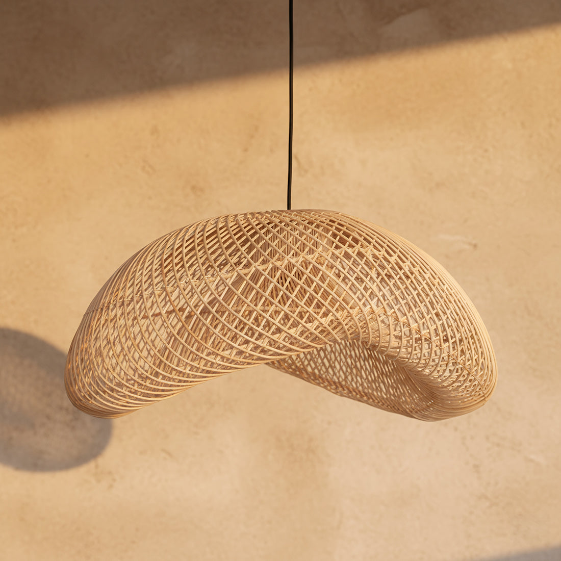 Lampada a sospensione Maze Organic Naturale XL Raw Materials