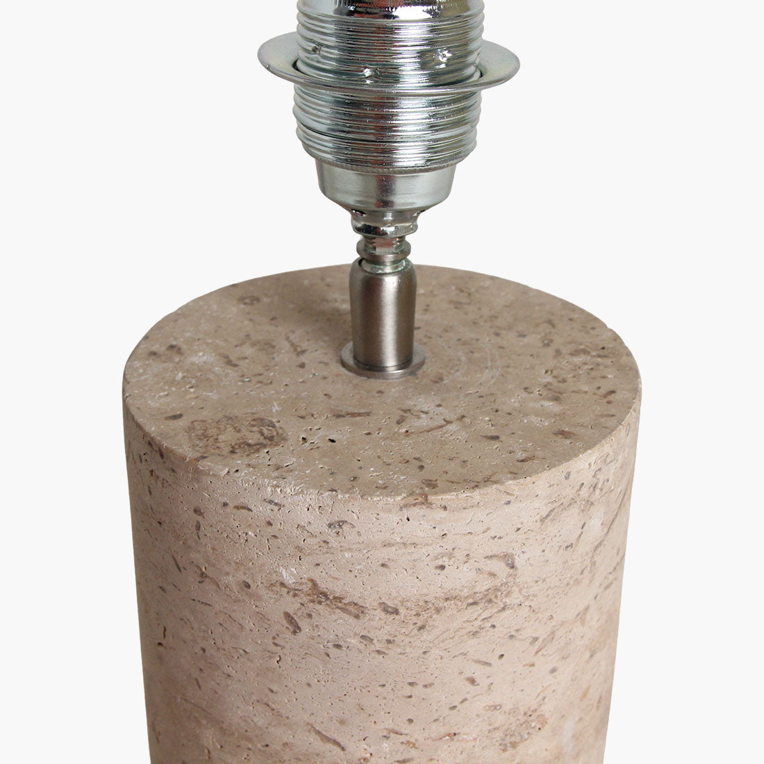 Base lampada in travertino rotonda Raw Materials