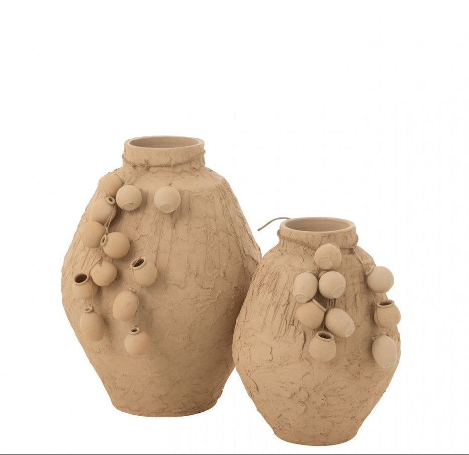 Vaso + Vasi Sospesi Argilla Naturale Large J-Line