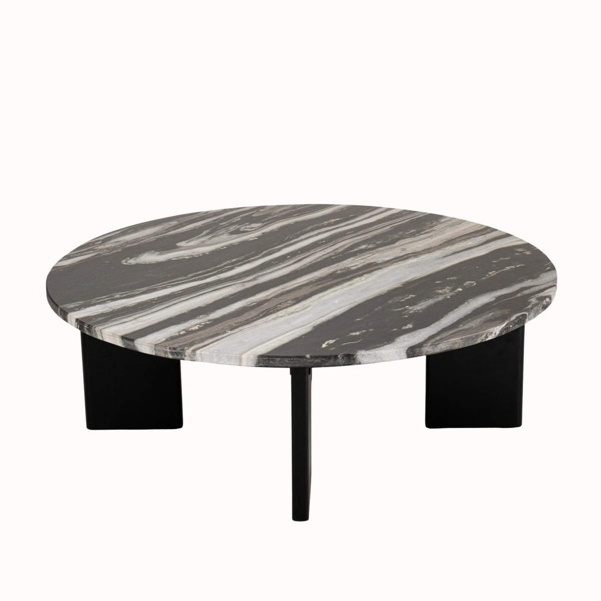Tavolino da salotto Mathilde Marmo Nero/Grigio J-Line