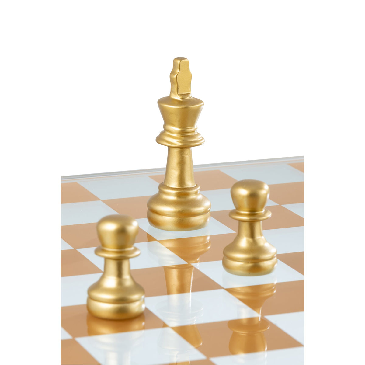 Set da scacchi in vetro e poliresina multicolore J-Line