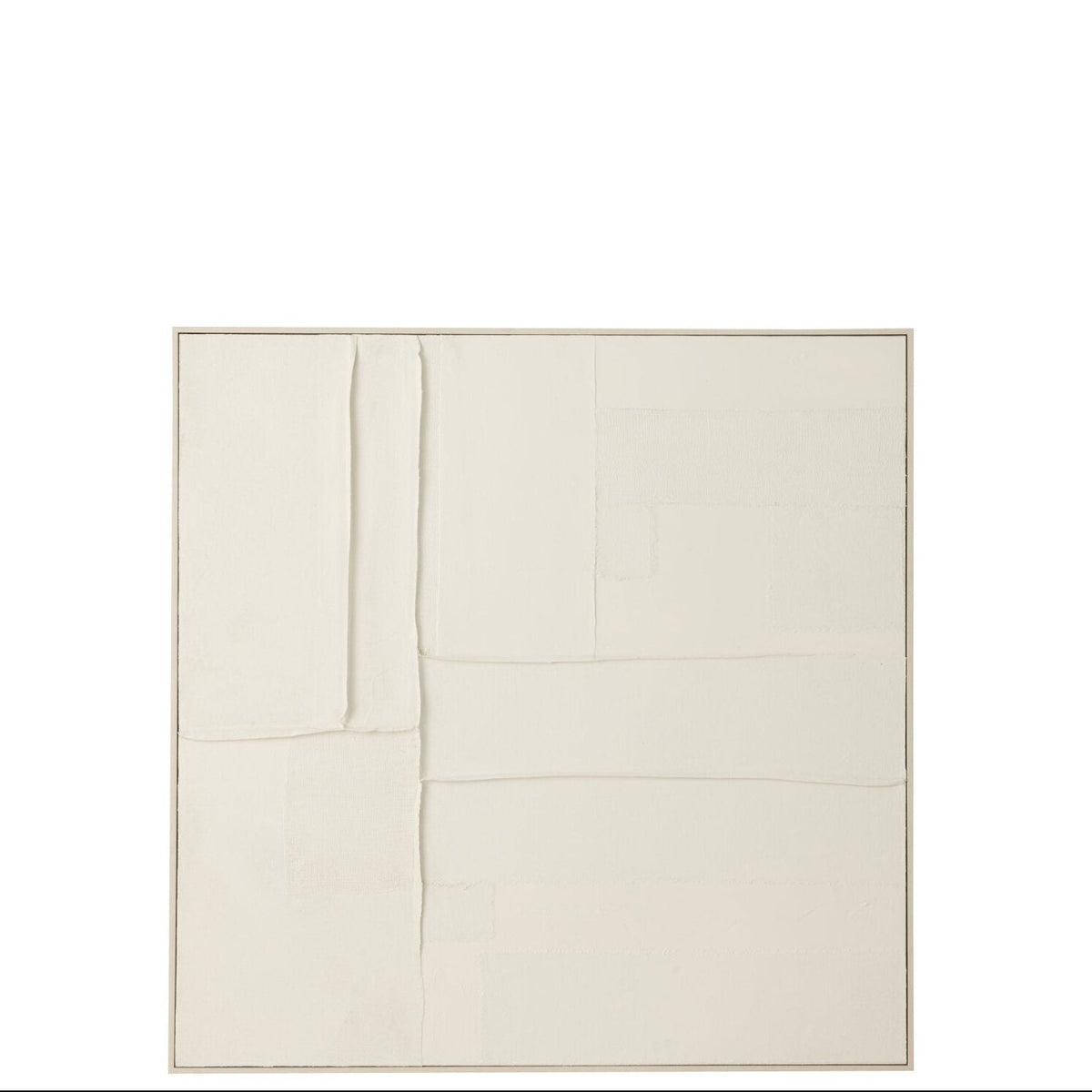 Quadro Log in tela/legno di pino bianco J-Line