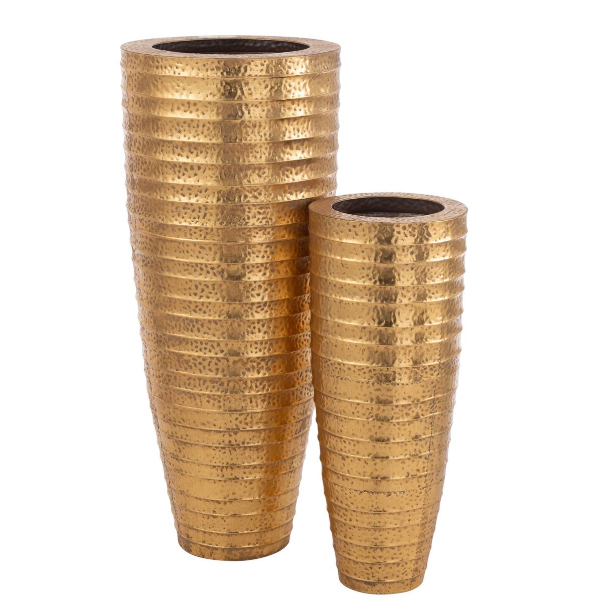 Set di 2 Vasi Metallo Egitto Metallo Oro J-Line