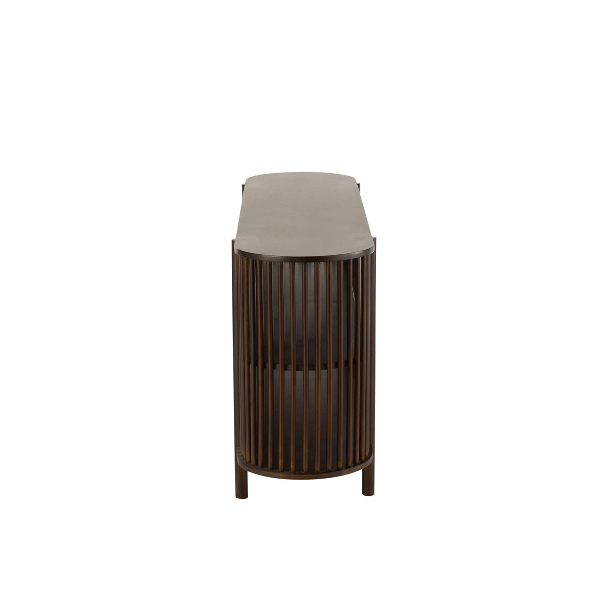 Tavolino Conie 2 Ripiani Legno di Mango Marrone Scuro J-Line