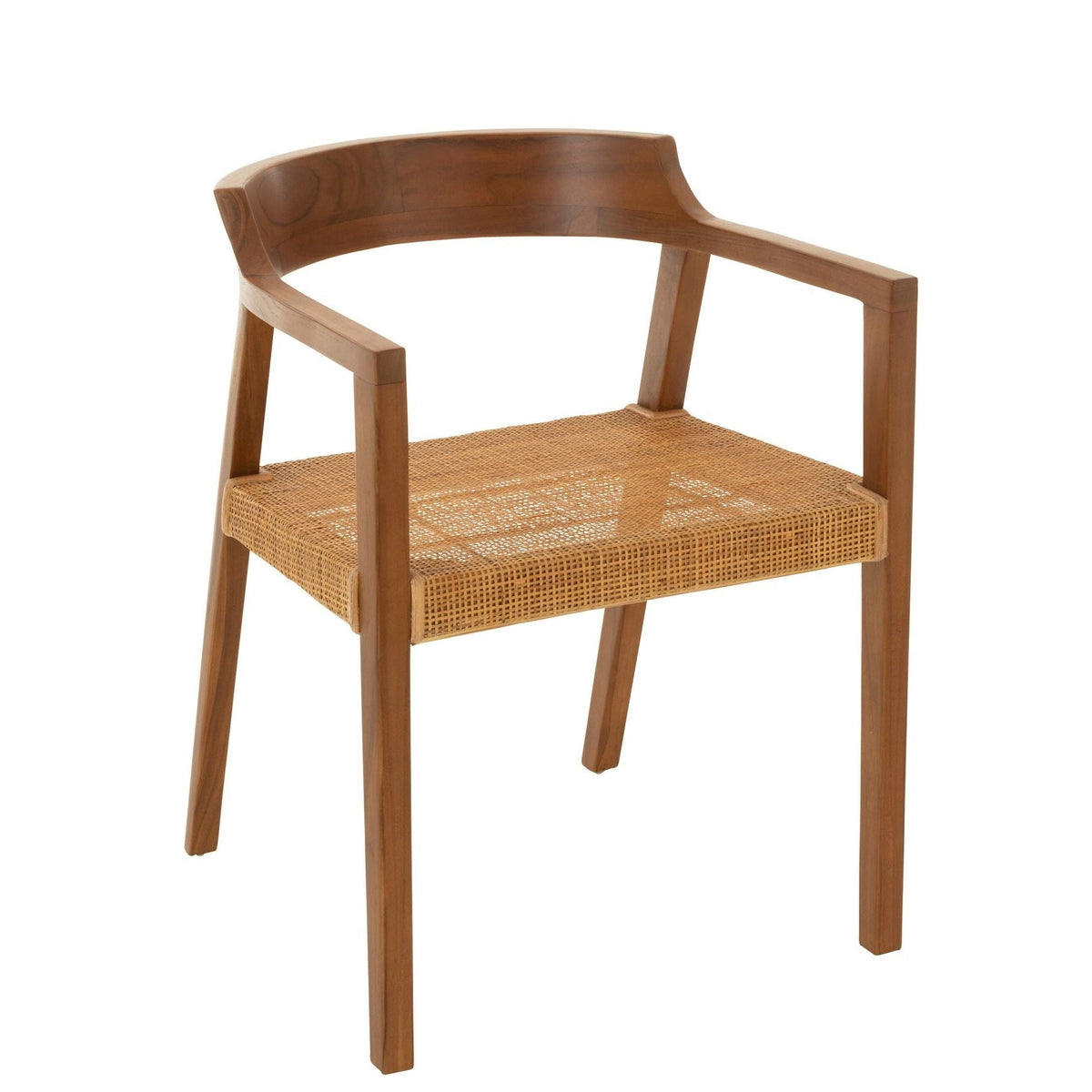 Sedia Emma in teak marrone J-Line