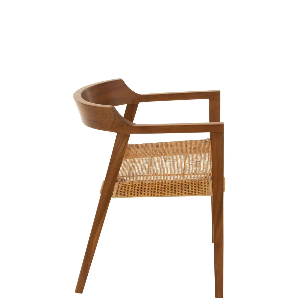 Sedia Emma in teak marrone J-Line