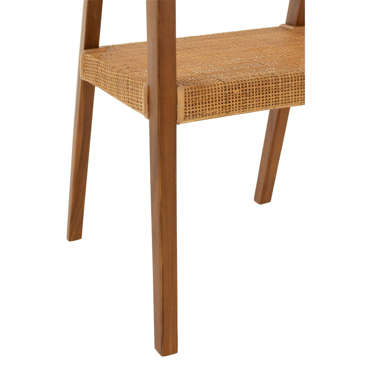 Sedia Emma in teak marrone J-Line