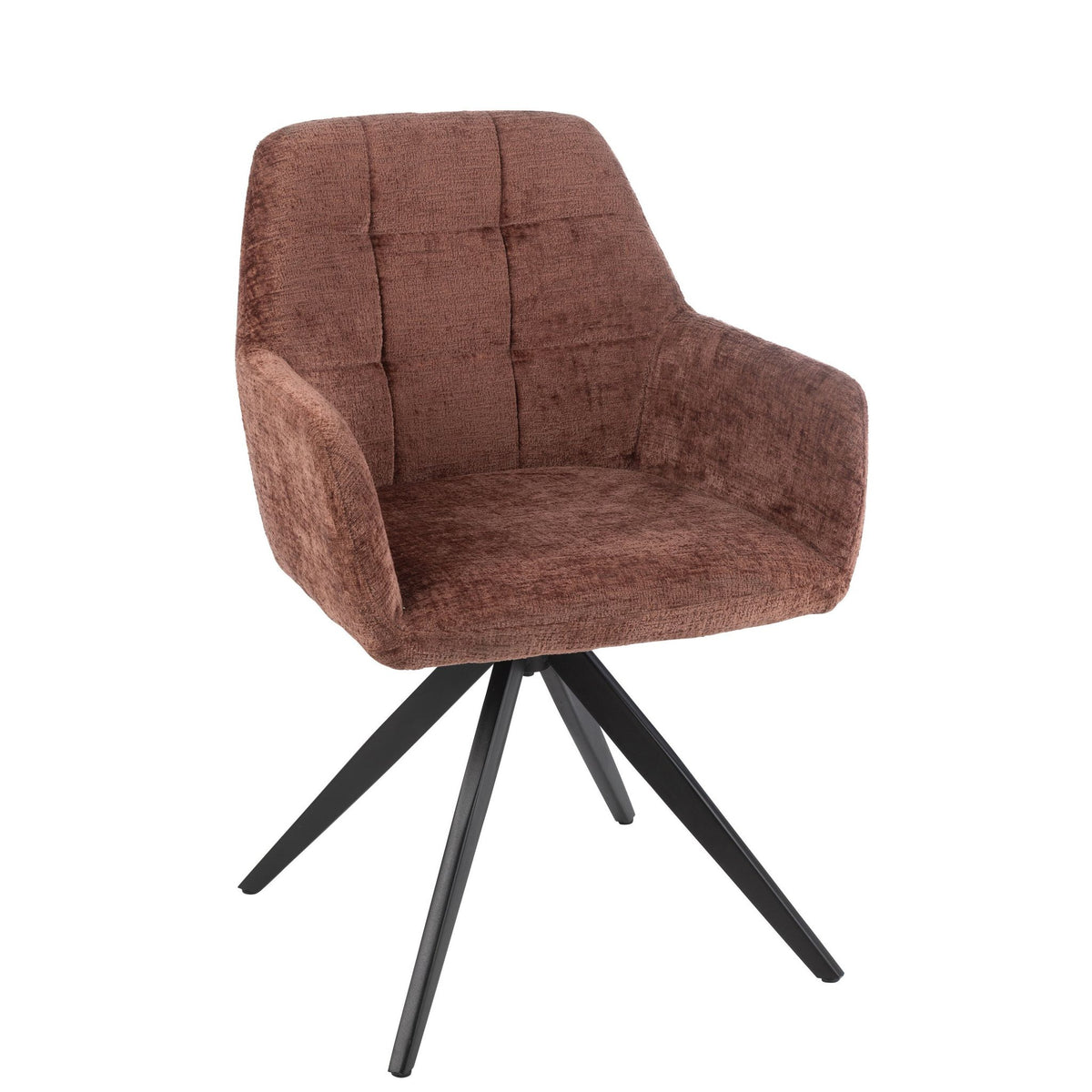 Sedia Louna Ferro/Acrilico Marrone J-Line