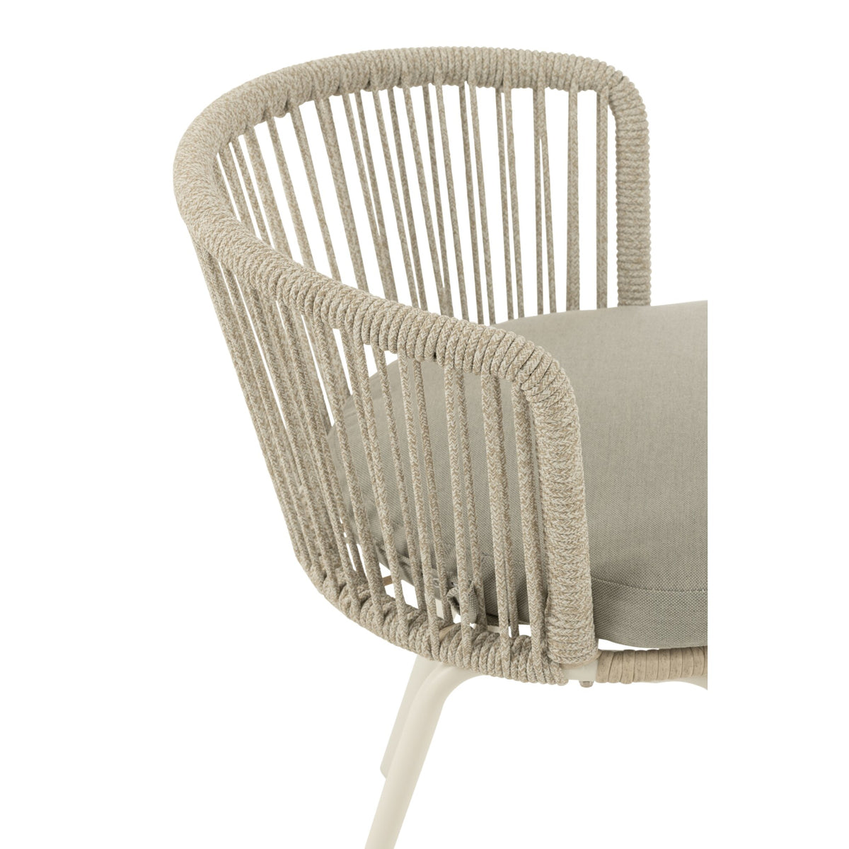 Sedia Toa Metallo/Corda Grigio J-Line