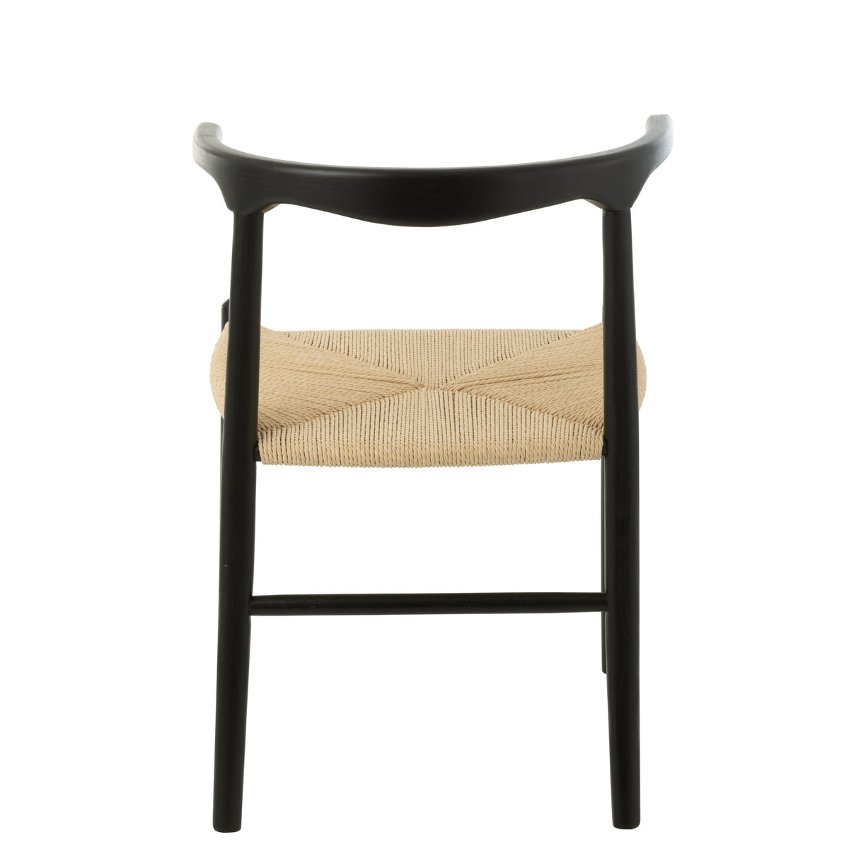 Sedia Toon Legno di faggio/Corda Nero J-Line