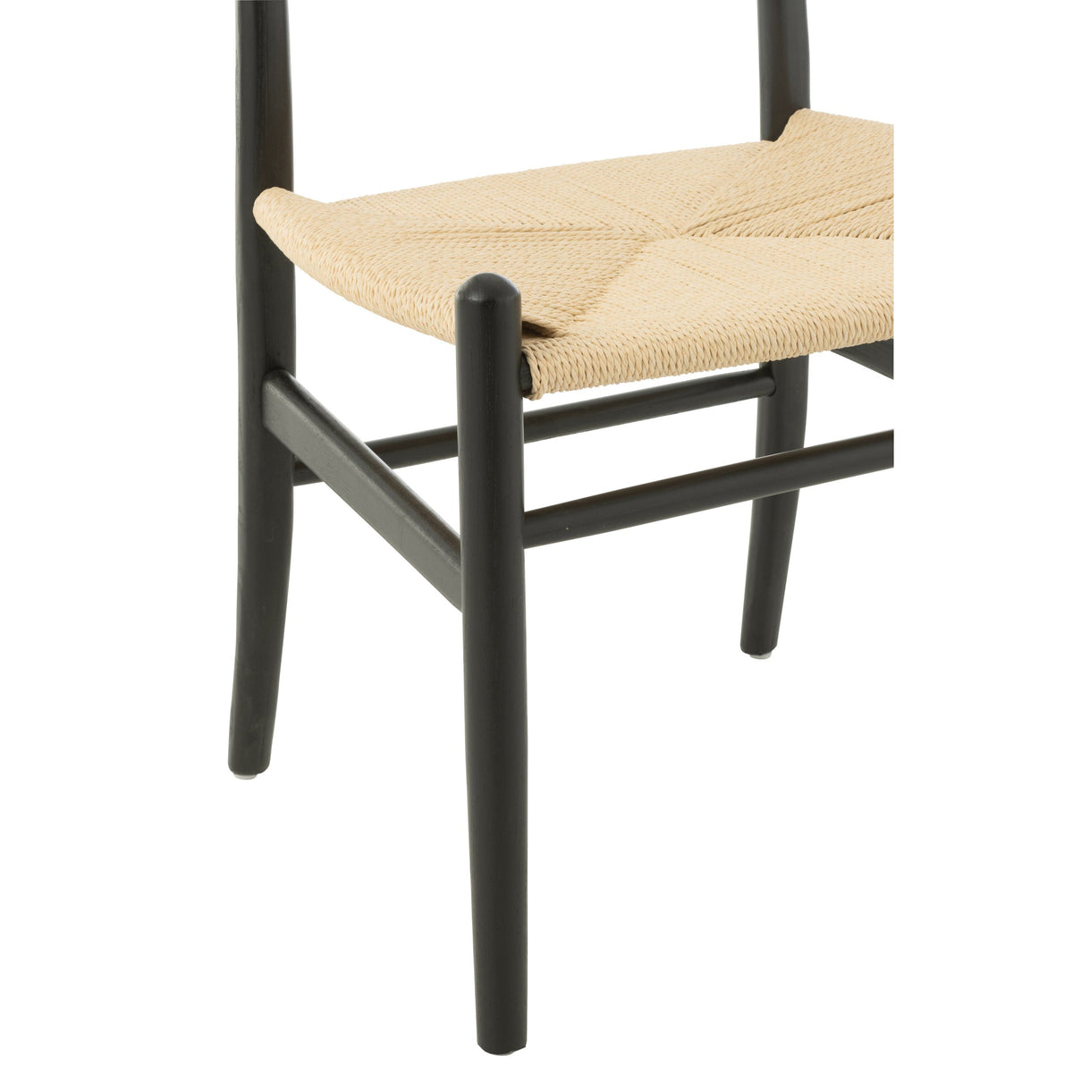 Sedia Toon Legno di faggio/Corda Nero J-Line