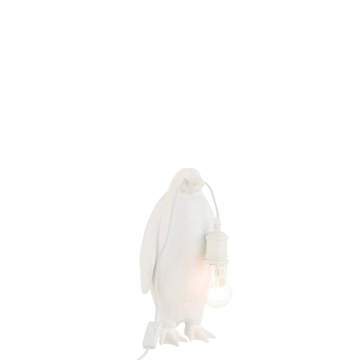 Lampada da tavolo Pinguino Resina Bianca Piccola J-Line