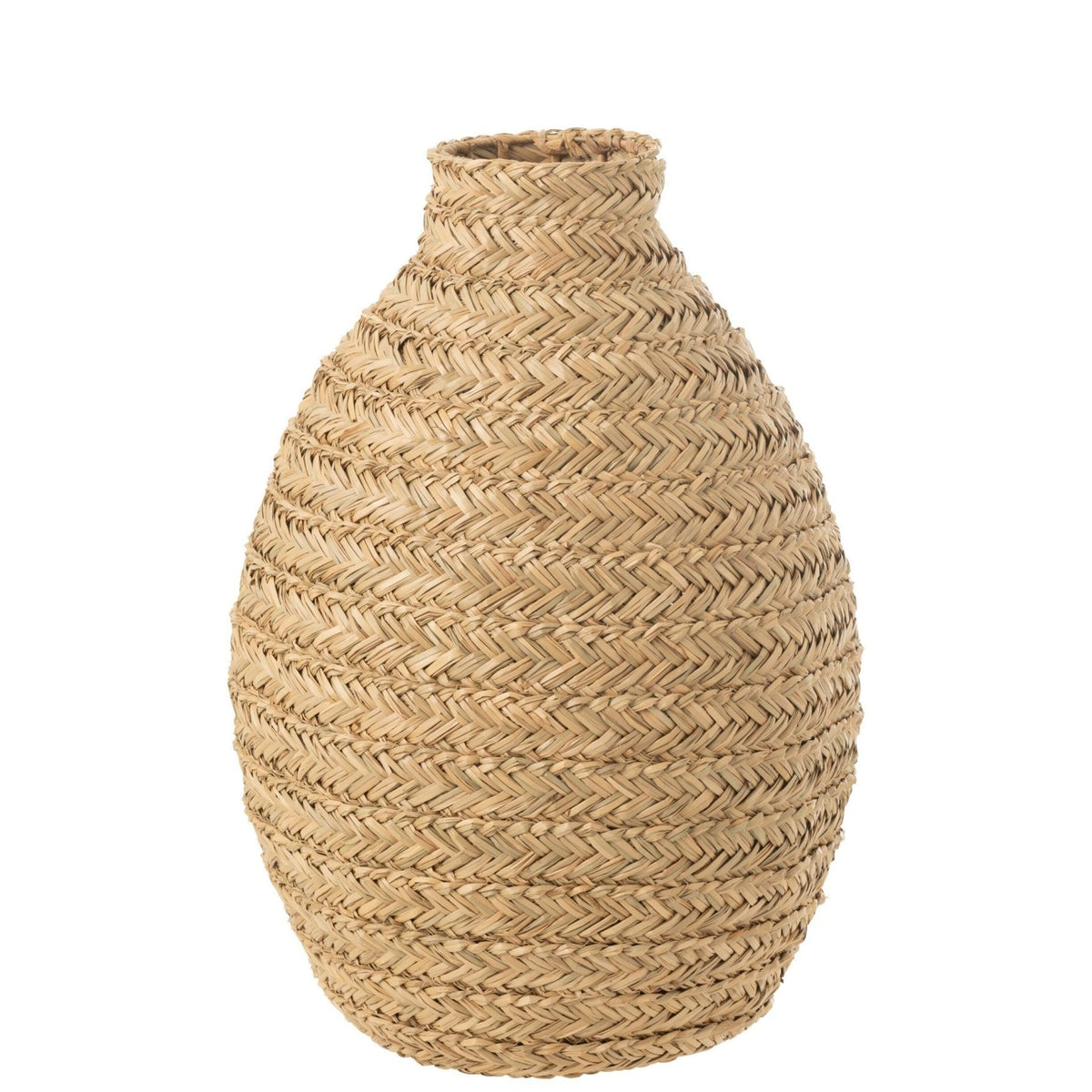 Vaso in Paglia di Mare Intrecciata Naturale Large J-Line
