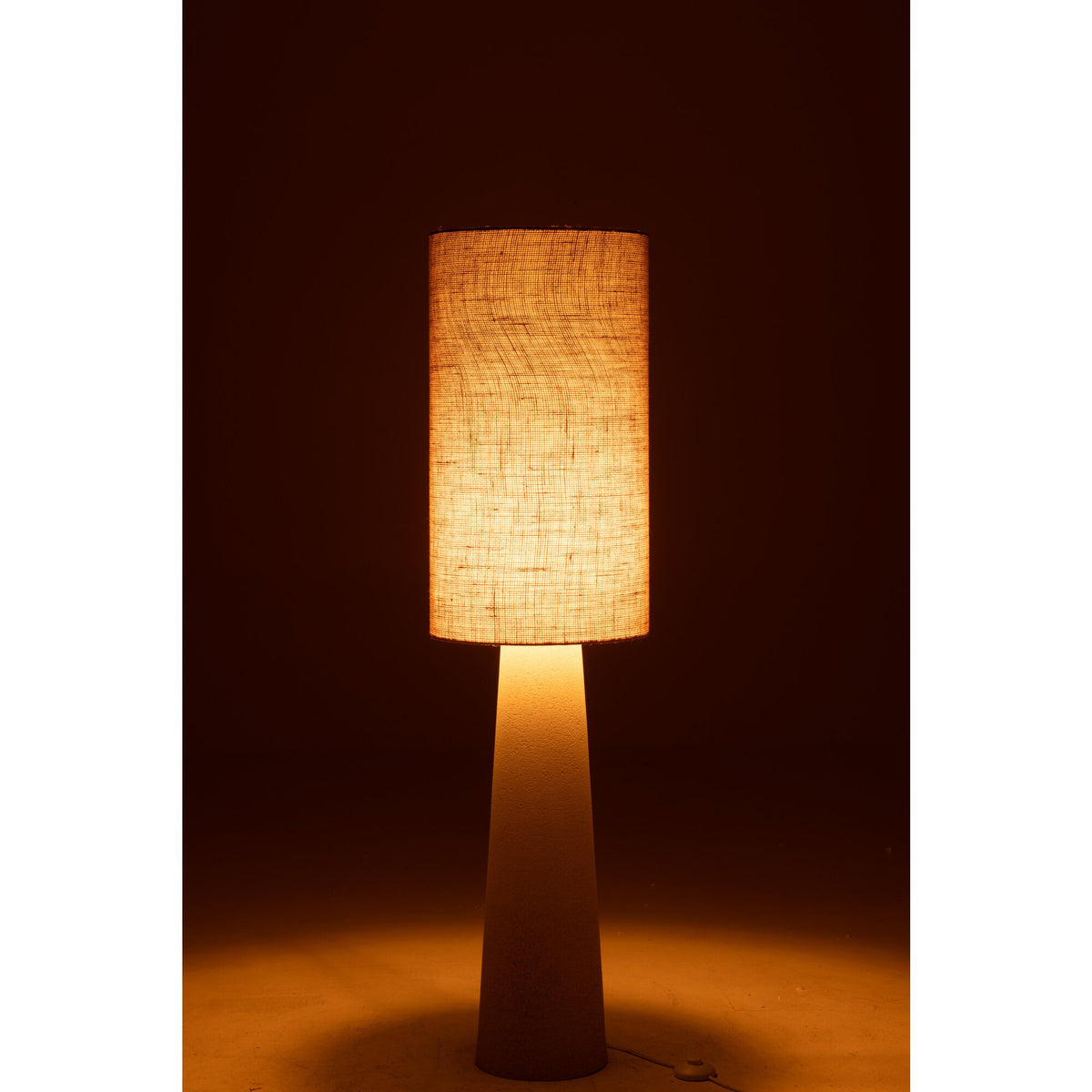 Lampada da terra Ava Fibra di vetro/Iuta Naturale Piccola H140cm J-Line