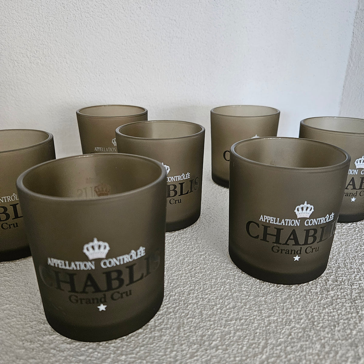 Windlicht Wijn Chablis Taupe Small 8 cm - Windlicht - Mars & More - livinglovely.nl