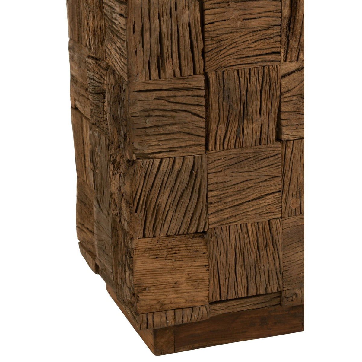 Colonna in legno riciclato naturale medio J-Line