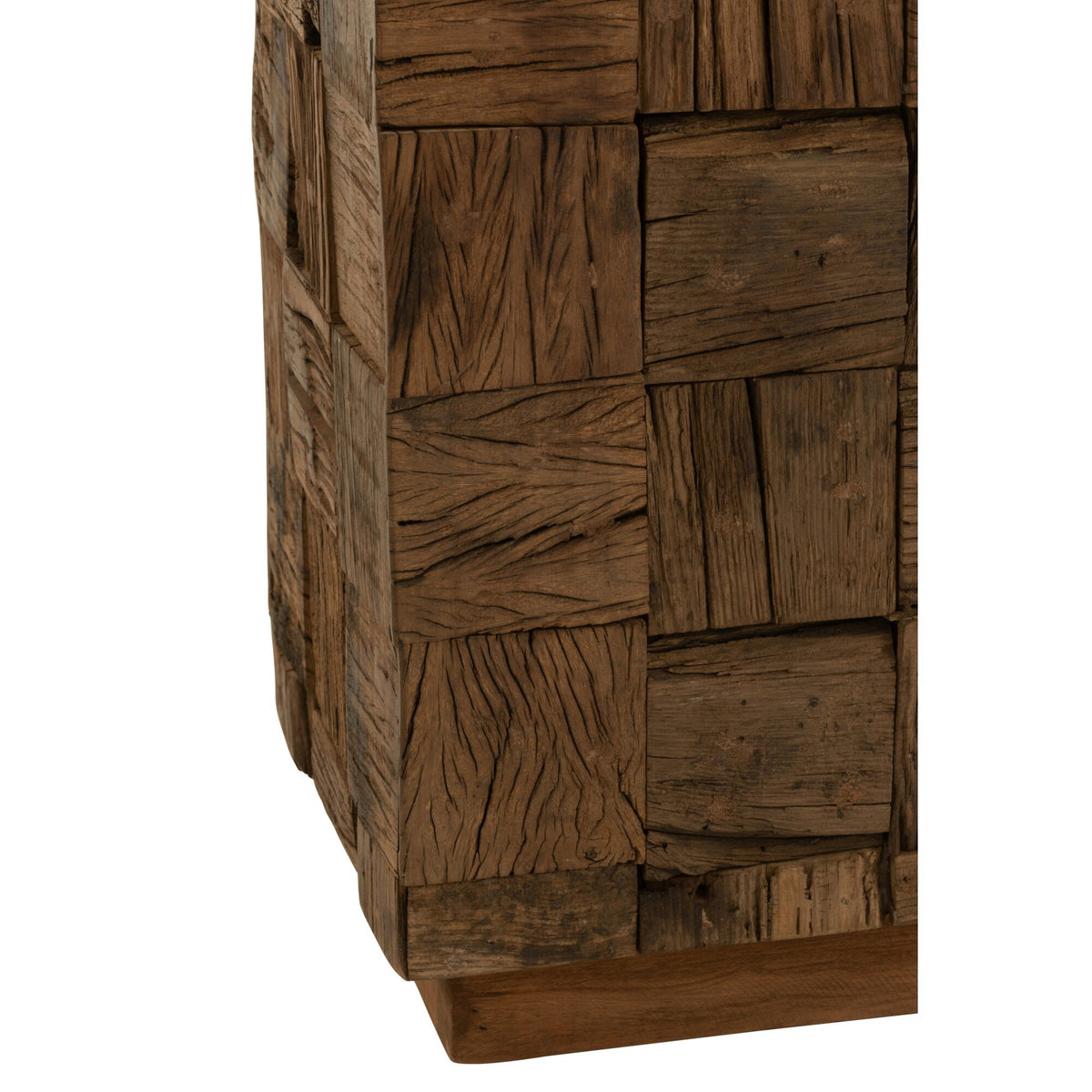 Colonna in legno riciclato naturale piccola J-Line