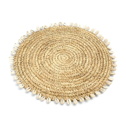 Il set di tovagliette in rafia a conchiglia naturale Bazar bizar
