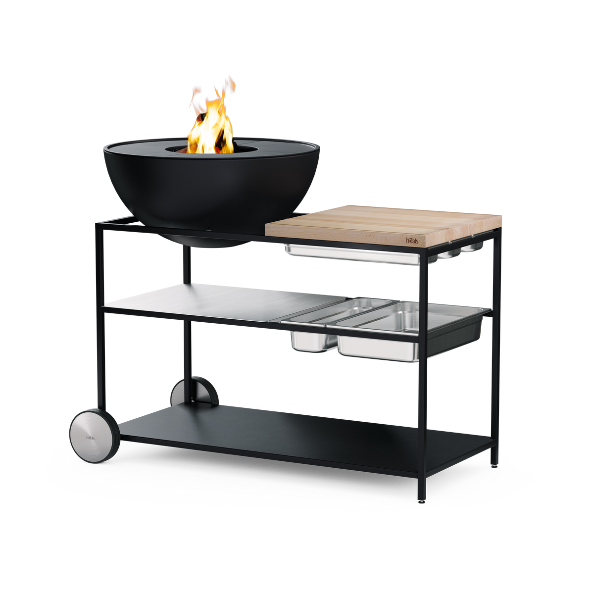 Fire Kitchen BBQ con Höfats Bowl 70 Cucina da esterno