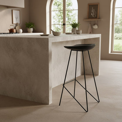 Sgabello da bar Loft Nero Raw Materials