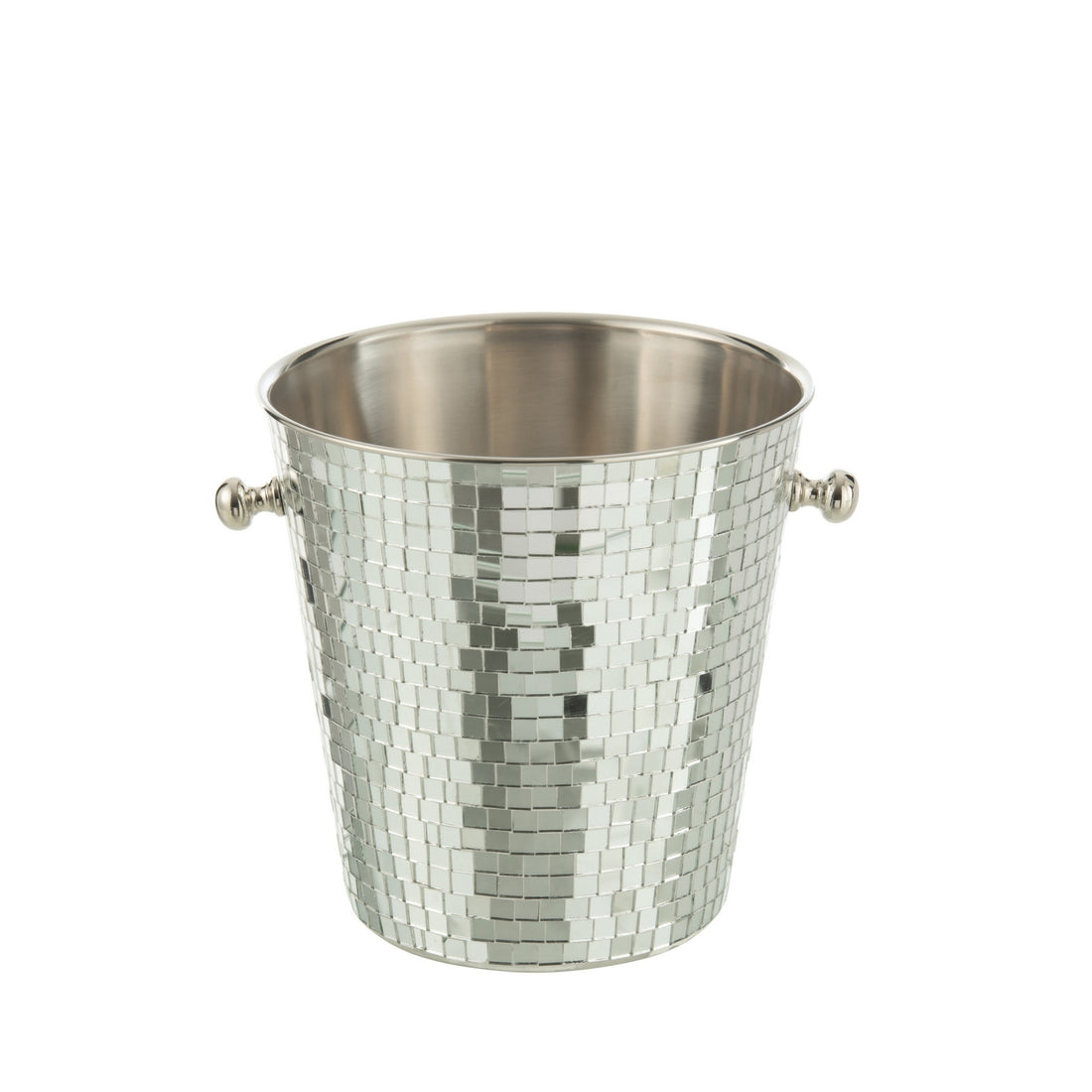 Secchio ghiaccio Mosaico Acciaio Inox Argento J-Line