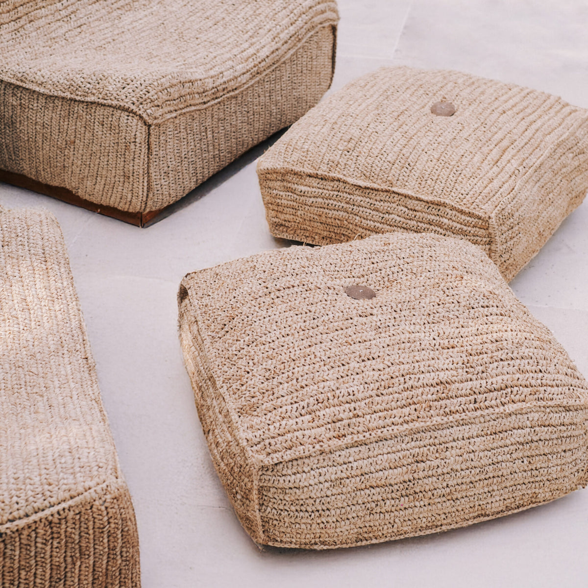 Pouf da esterno Hampton in corda di sisal Todo Bien