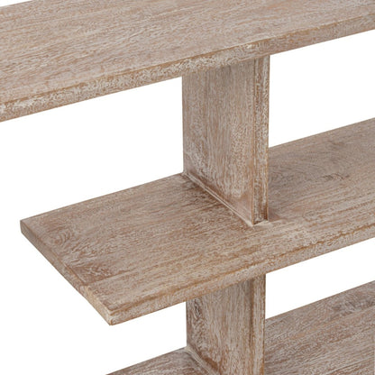 Libreria in legno di mango bianco sporco J-Line