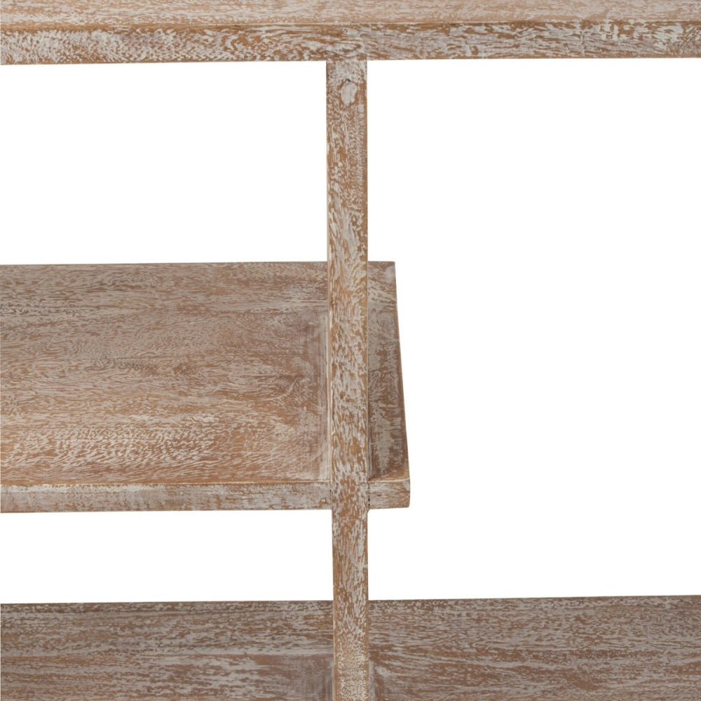 Libreria in legno di mango bianco sporco J-Line