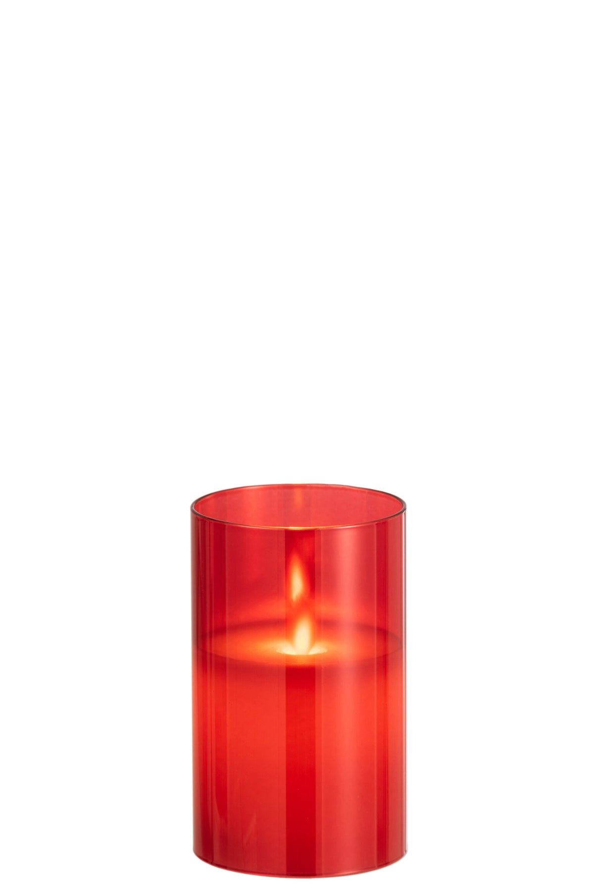 Lampada a LED Vetro Scintillante Rosso Piccola