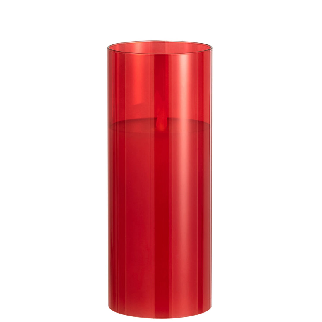 Lampada a LED Vetro Scintillante Rosso Large