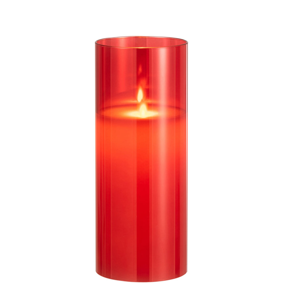 Lampada a LED Vetro Scintillante Rosso Large