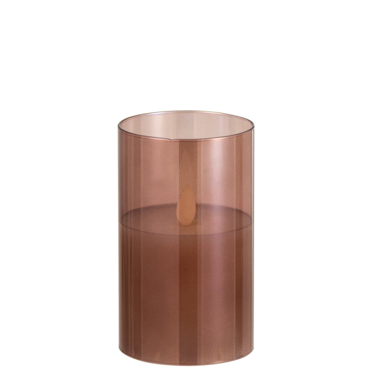 Lampada a LED Vetro Scintillante Marrone Piccola