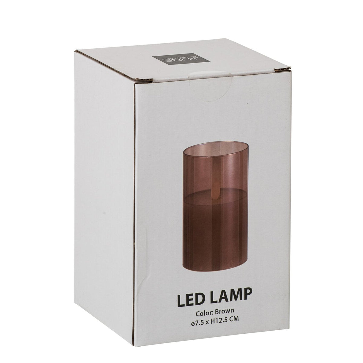 Lampada a LED Vetro Scintillante Marrone Piccola