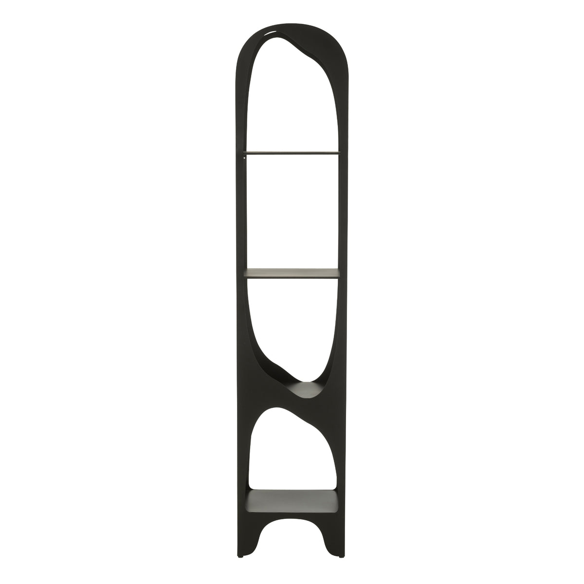 Scaffale Vyr in ferro nero a linea J