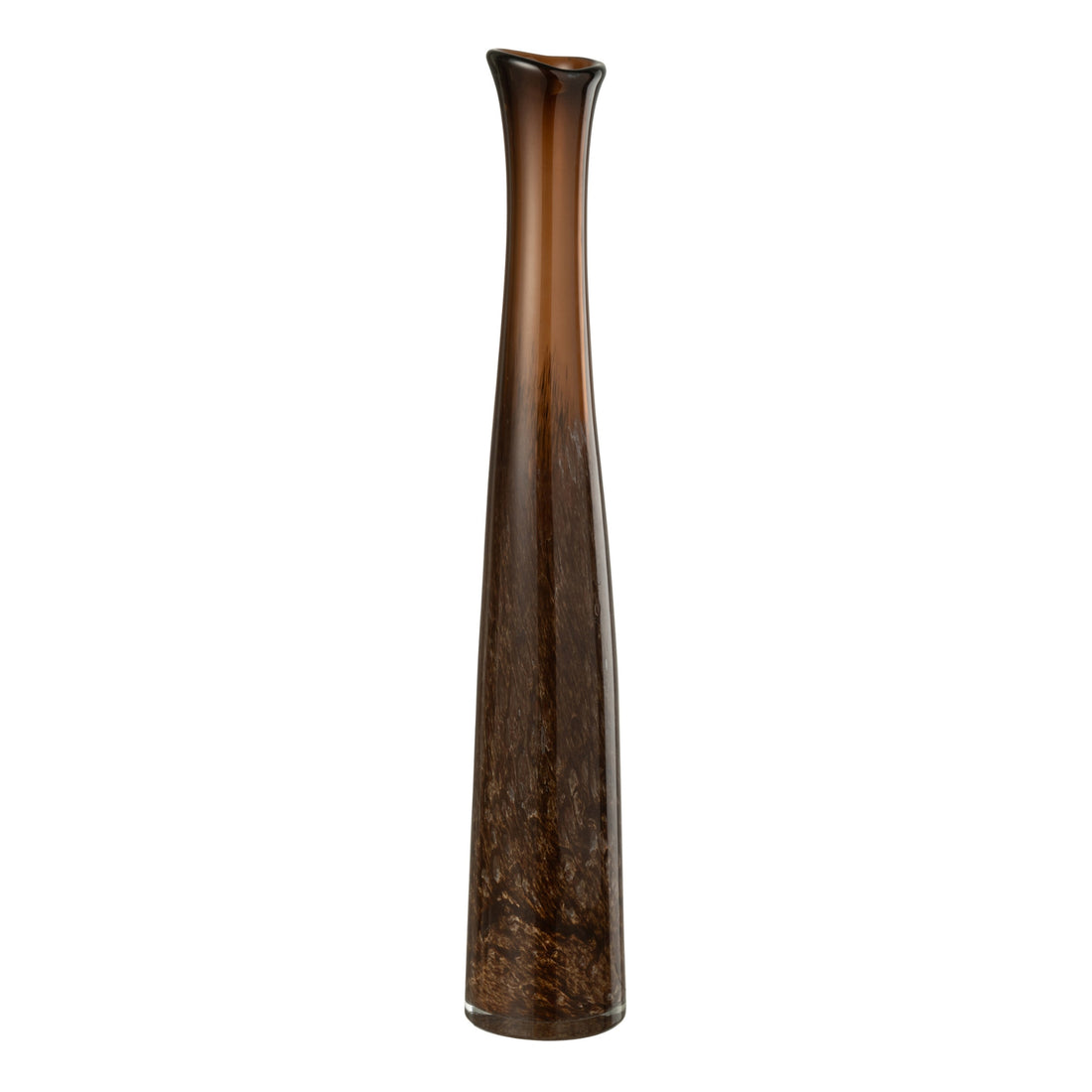 Vaso in vetro marrone scuro Cilindro Large J-Line