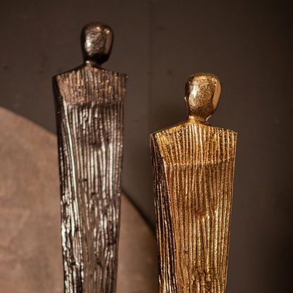 Symon Scultura in alluminio Gunmetal Small PTMD