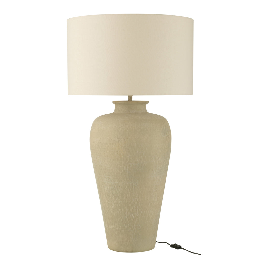 Lampada da tavolo Cilindro Alluminio Ecru J-Line