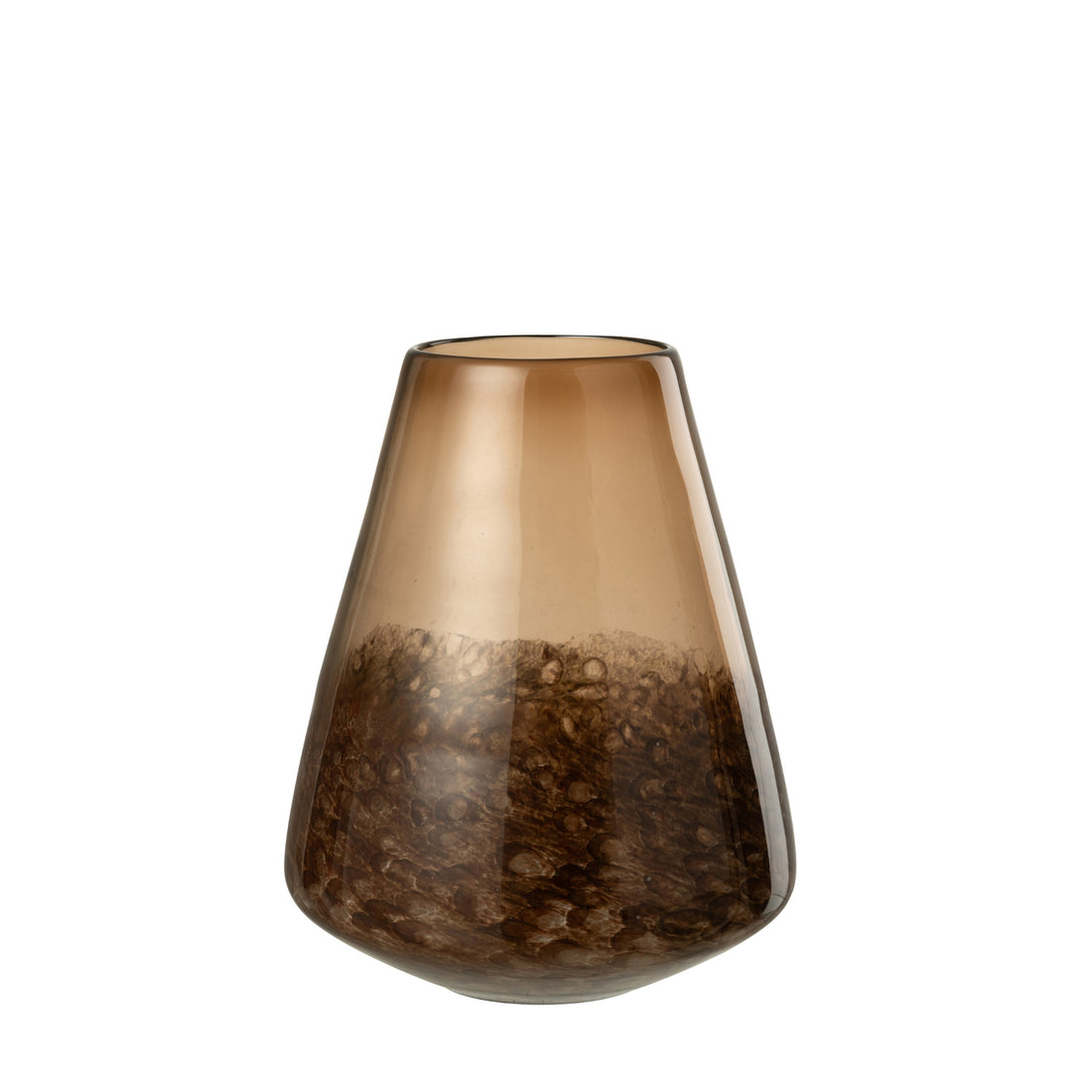 Vaso in vetro marrone scuro Cone Small J-Line
